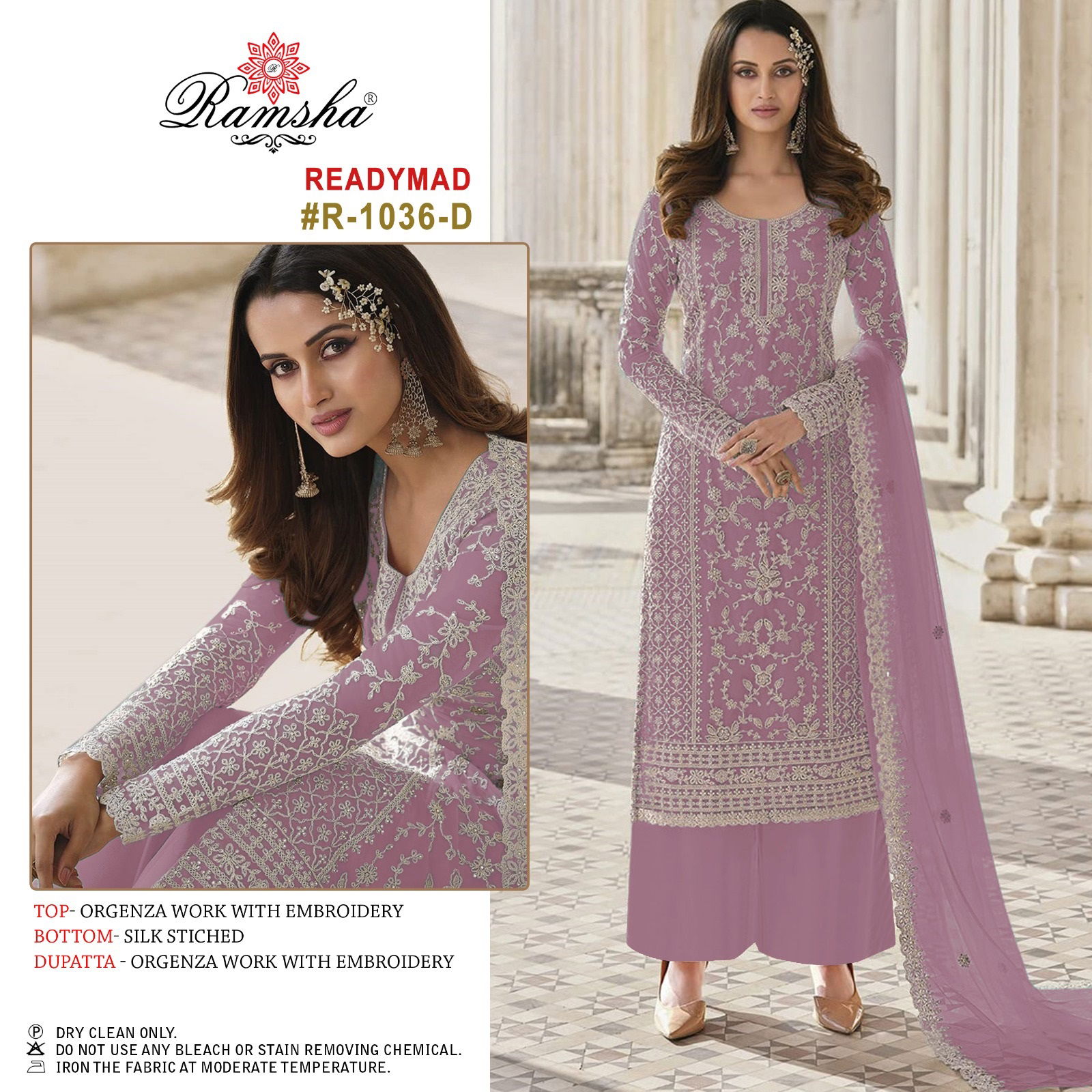 Ramsha R 1036 Readymade Designer Pakistani Suit
